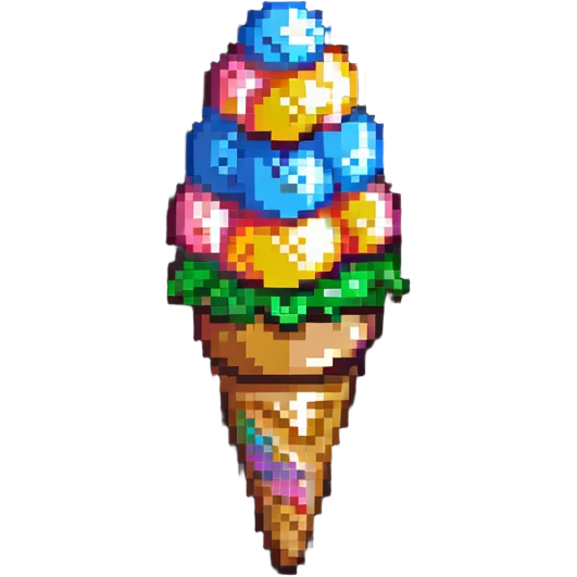 ice cream cone with scoop emoji