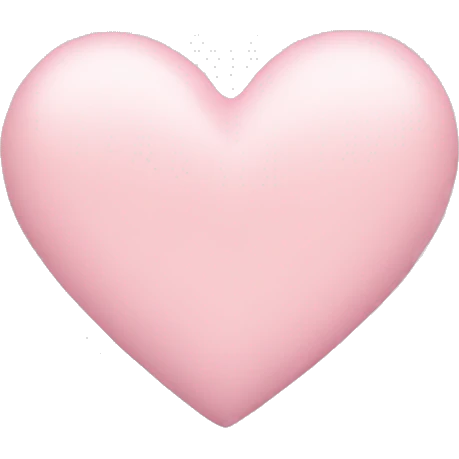 pastel pink heart  emoji