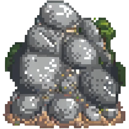 a rock emoji