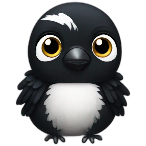 baby magpie emoji