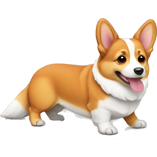 Tri color corgi emoji