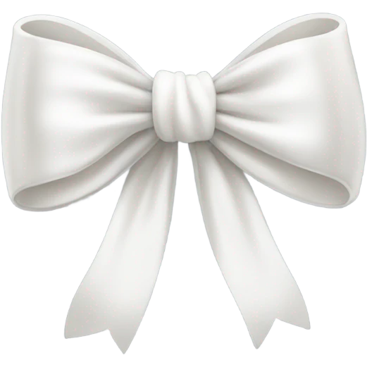 White bow  emoji