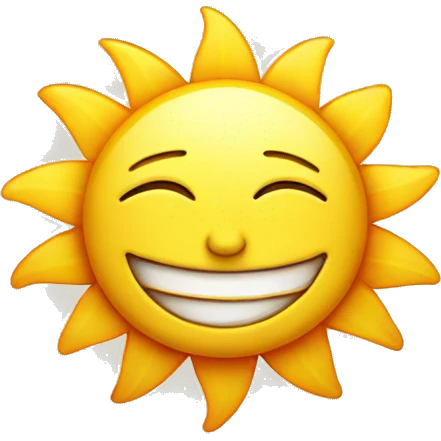 smiling sun emoji