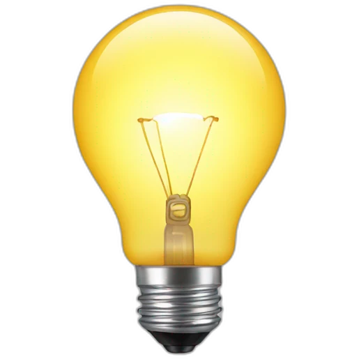 light bulb emoji