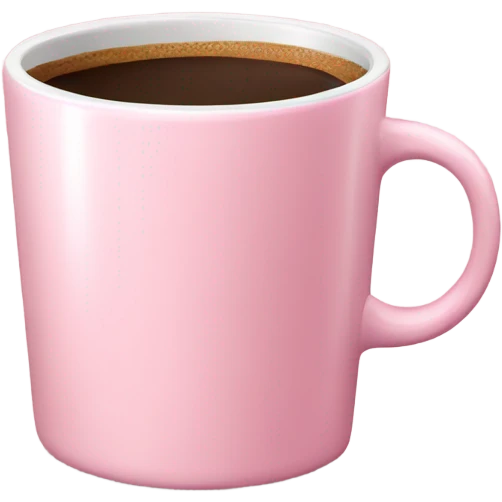 Light pink Cup full of coffee  emoji