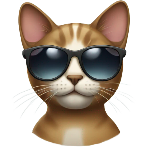 Cat with sunglasses emoji