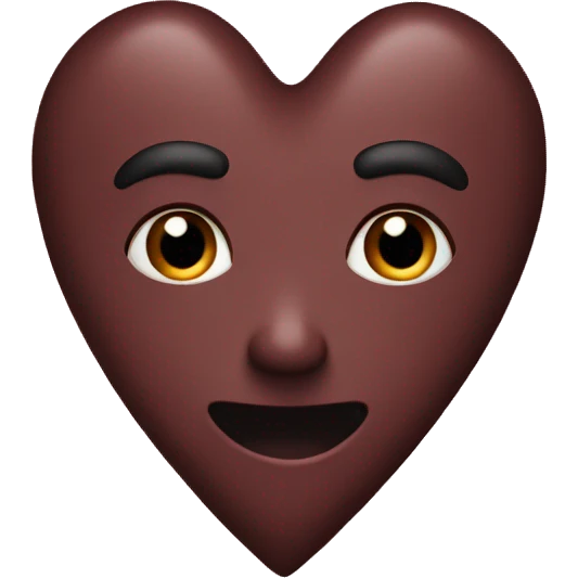 Dark Red ￼Heart  emoji