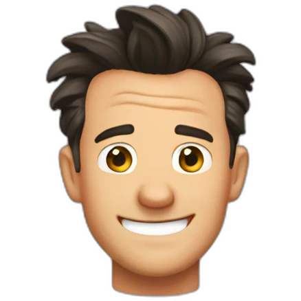 Chandler Bing laughed emoji