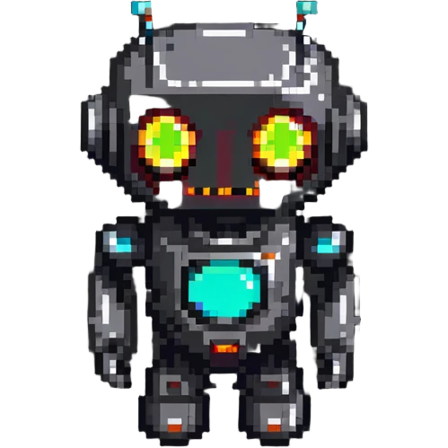 robot with glowing eyes emoji