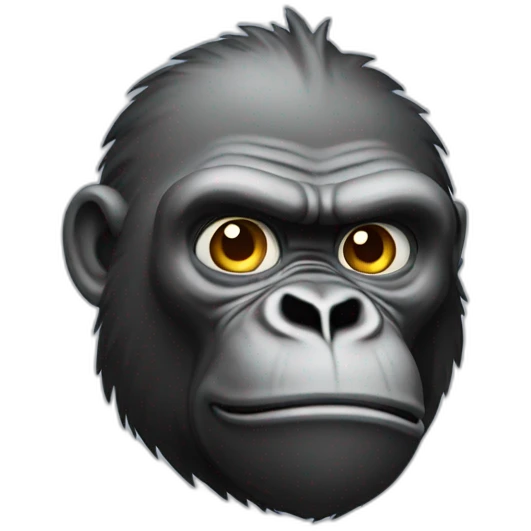 a sweating gorilla emoji