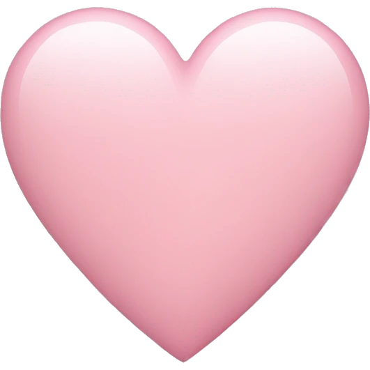 light pink heart emoji