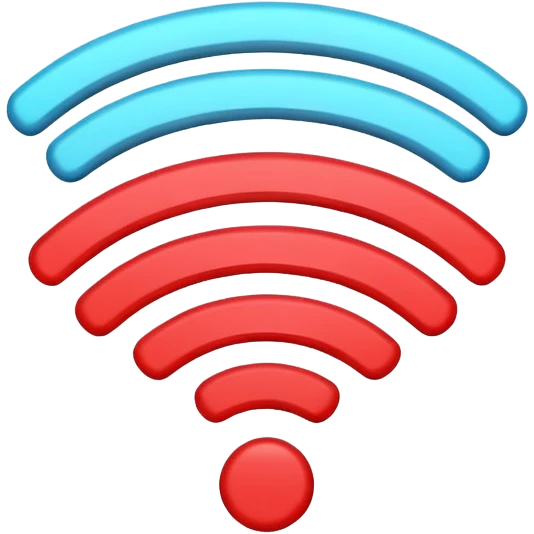 Wifi red emoji