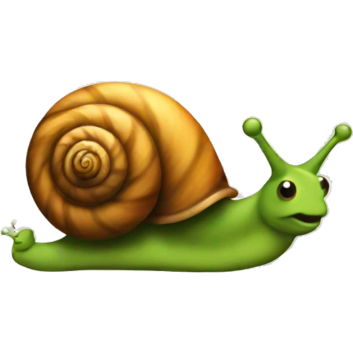 snail with jumper emoji