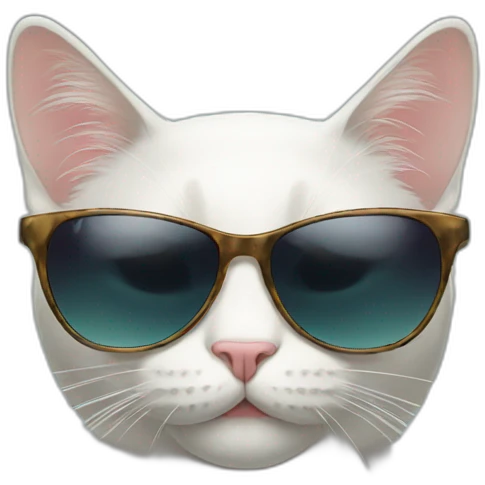 Cat with sunglasses emoji