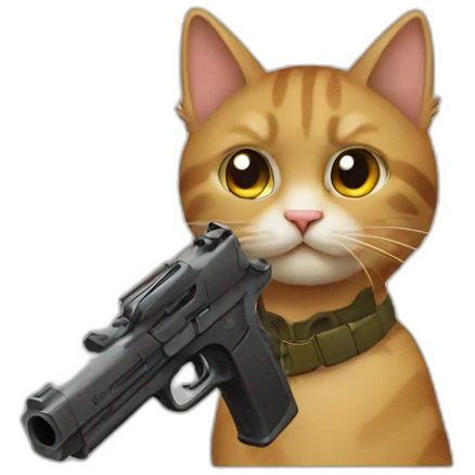 cat-with-a-gun emoji