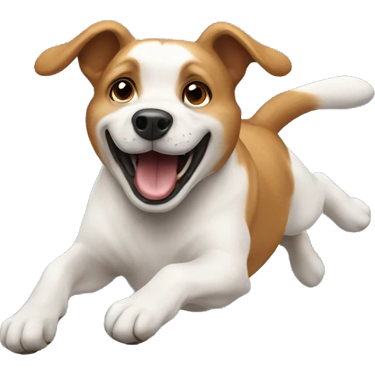Dog jumping  emoji