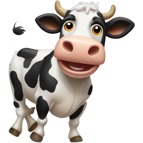 Dancing cow emoji