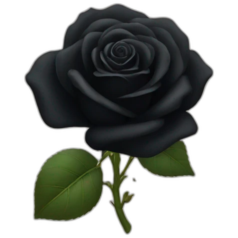 Black rose  emoji