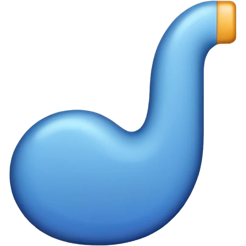 Blue colored tick  emoji