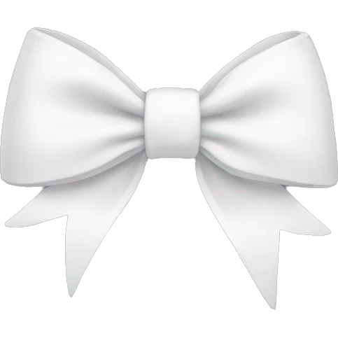 white bow  emoji