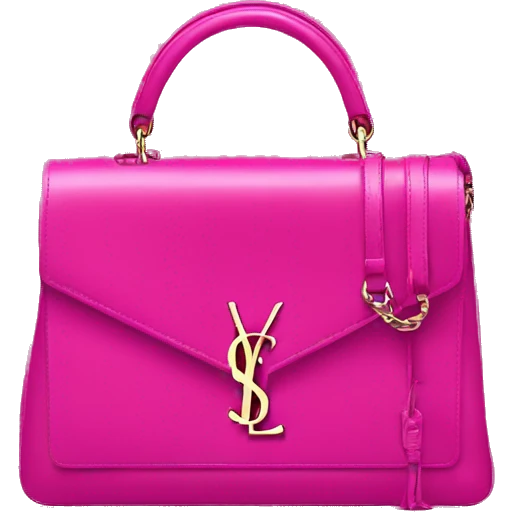 Hot pink ysl bag emoji