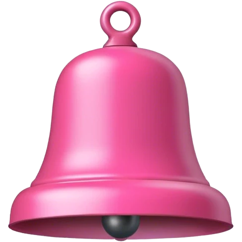 pink alert bell emoji