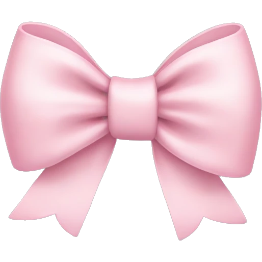 light pink bow emoji