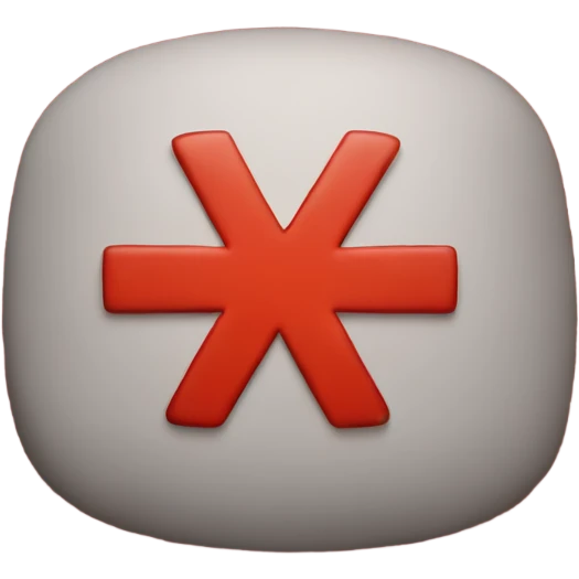 red plus sign emoji