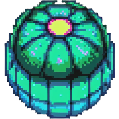 glowing neon bomb power up item emoji