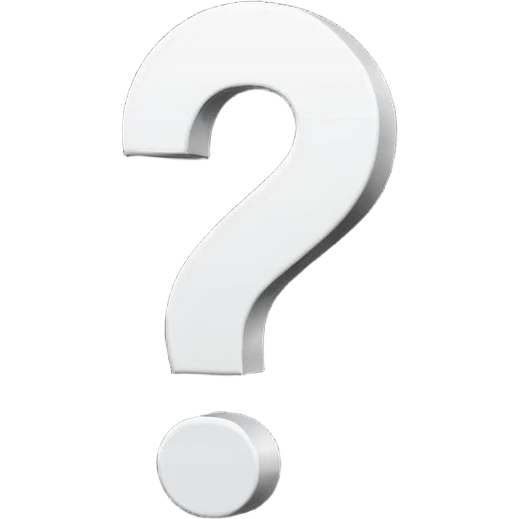 50/50 question emoji