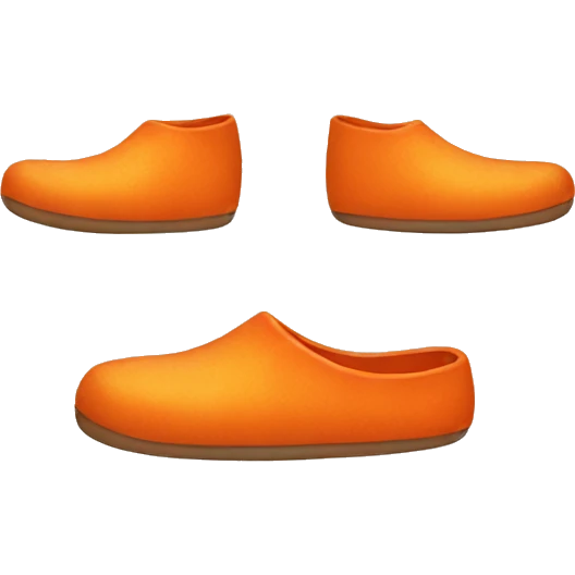 Orange Slippers  emoji