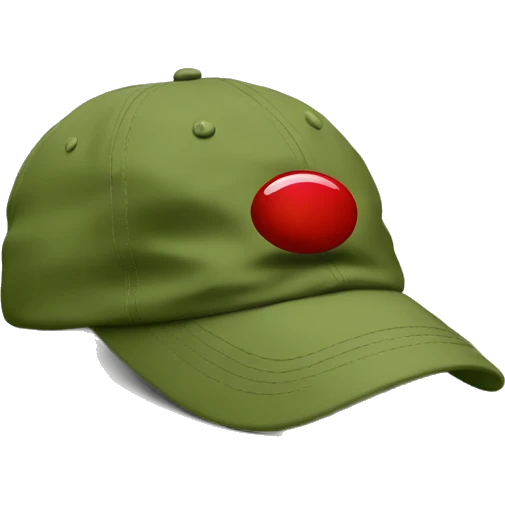 olive green dad cap emoji