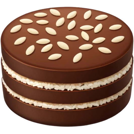 Thin Chocolate Rice Cake emoji