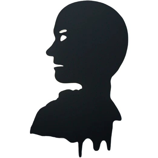 A shadow that represents grief emoji