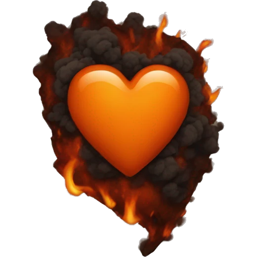 Burnt orange heart emoji