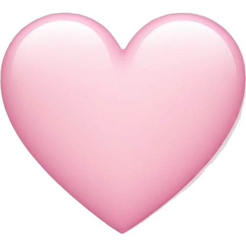 Light pink heart  emoji
