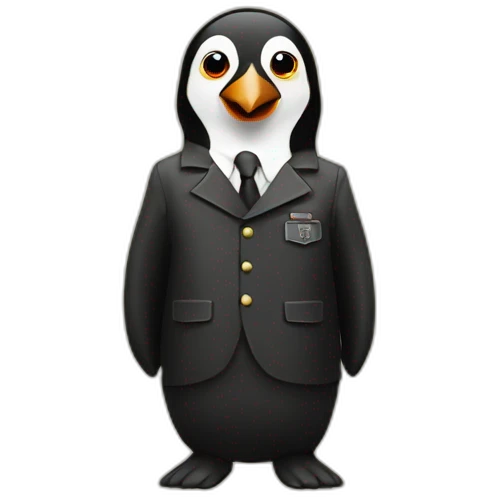 Hitler with a pinguin emoji