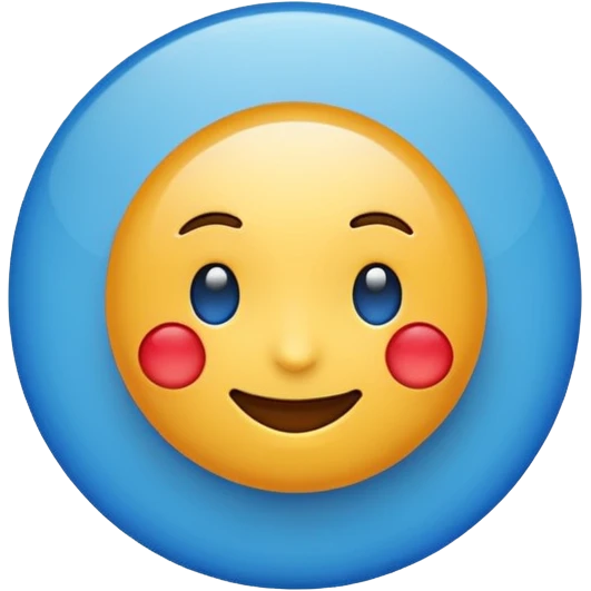 Make a emoji with blue tick emoji