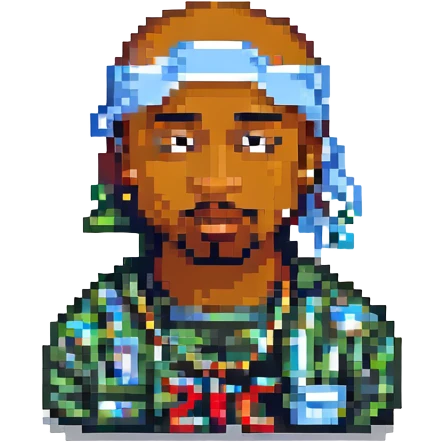 репер 2Pac, no background emoji