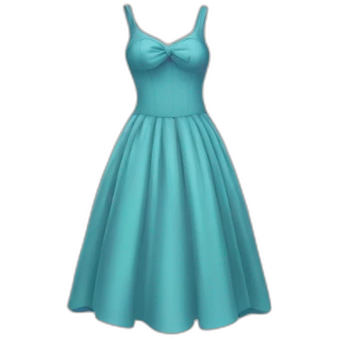 dress in phone emoji