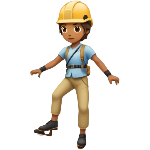 tightrope between two buildings
 emoji