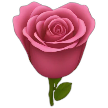 Cœur noir cœur rose  emoji