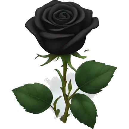Black rose emoji