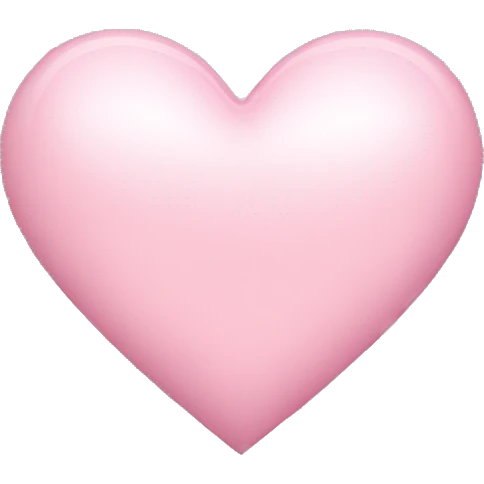 Light pink heart emoji