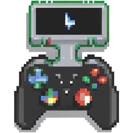 YouTube Gaming badge with controller and play button icon emoji