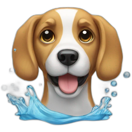 Dog + Water emoji