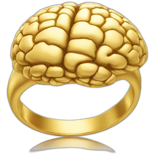 golden brain ring emoji