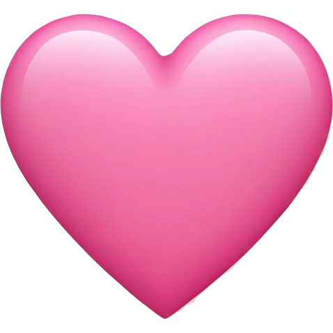 A pink heart emoji