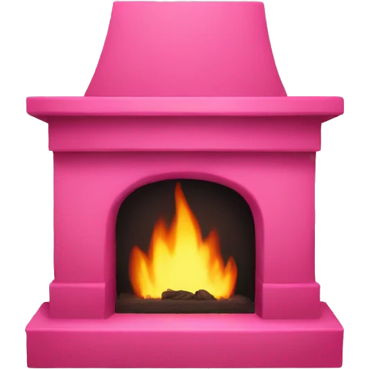 Pink fire place emoji