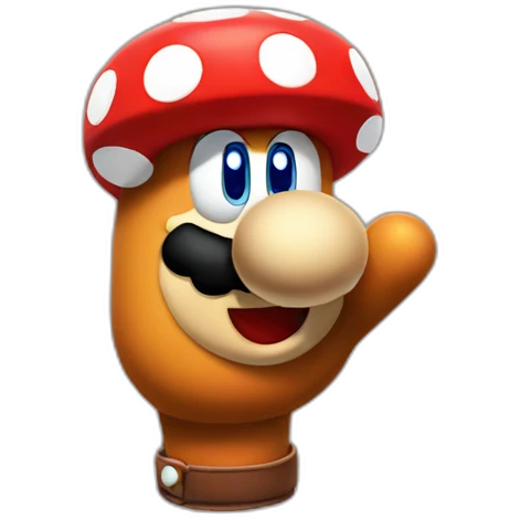super mario glove single finger pointing emoji